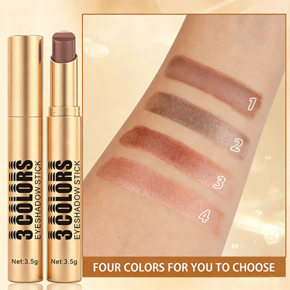 💄 LIMITED-TIME 50% OFF! 💥 3-in-1 Gradient Eyeshadow Stick – One-Swipe, Waterproof, Curved Nib ✨