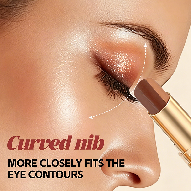 💄 LIMITED-TIME 50% OFF! 💥 3-in-1 Gradient Eyeshadow Stick – One-Swipe, Waterproof, Curved Nib ✨