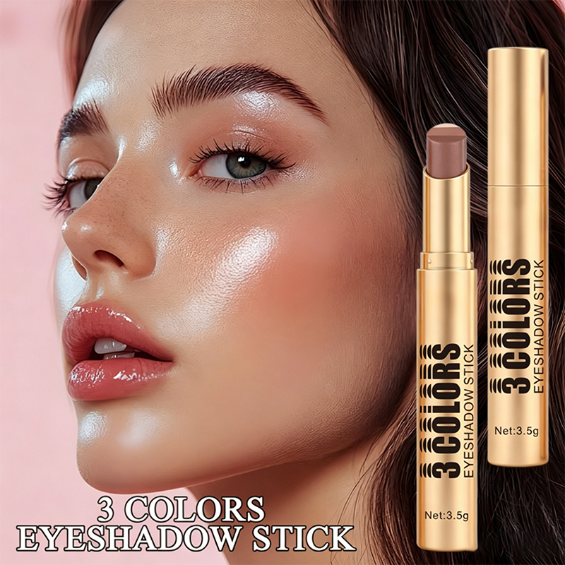 💄 LIMITED-TIME 50% OFF! 💥 3-in-1 Gradient Eyeshadow Stick – One-Swipe, Waterproof, Curved Nib ✨