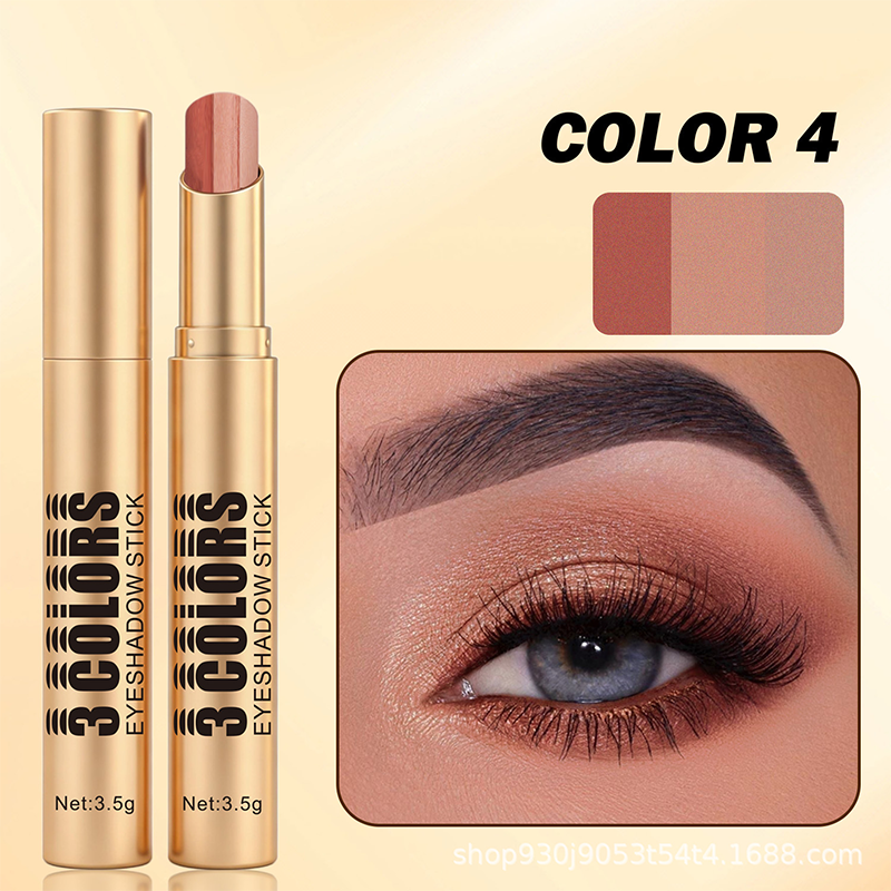 💄 LIMITED-TIME 50% OFF! 💥 3-in-1 Gradient Eyeshadow Stick – One-Swipe, Waterproof, Curved Nib ✨