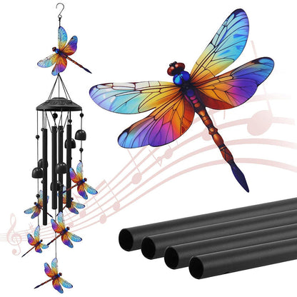 🎵Vintage Metal Memorial Wind Chimes – Soothing Melody, Rust-Resistant Aluminum, Retro Design ✨