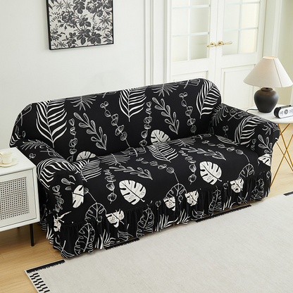 📢📢50% OFF !! ⏰High-Stretch Sofa Slipcover – Ruffled Hem & Full Protection