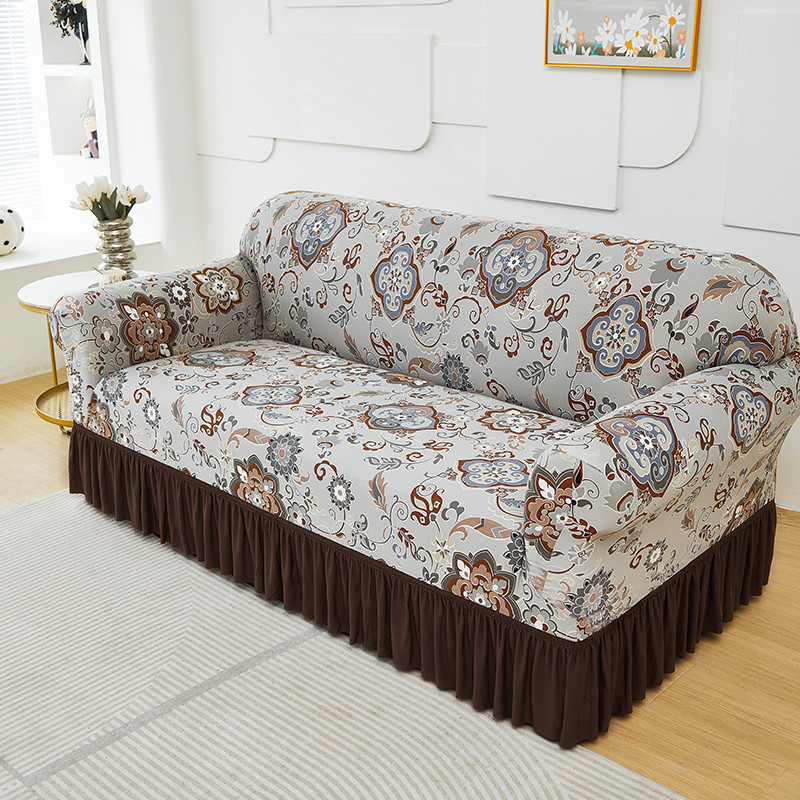 📢📢50% OFF !! ⏰High-Stretch Sofa Slipcover – Ruffled Hem & Full Protection