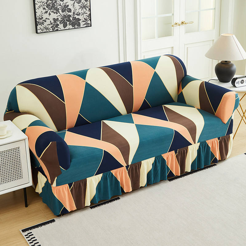 📢📢50% OFF !! ⏰High-Stretch Sofa Slipcover – Ruffled Hem & Full Protection