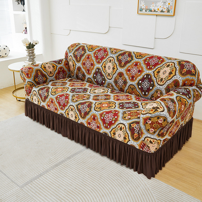 📢📢50% OFF !! ⏰High-Stretch Sofa Slipcover – Ruffled Hem & Full Protection
