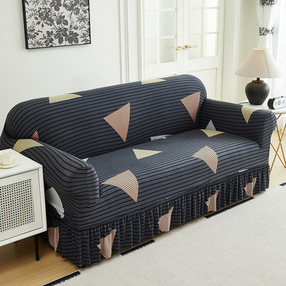 📢📢50% OFF !! ⏰High-Stretch Sofa Slipcover – Ruffled Hem & Full Protection