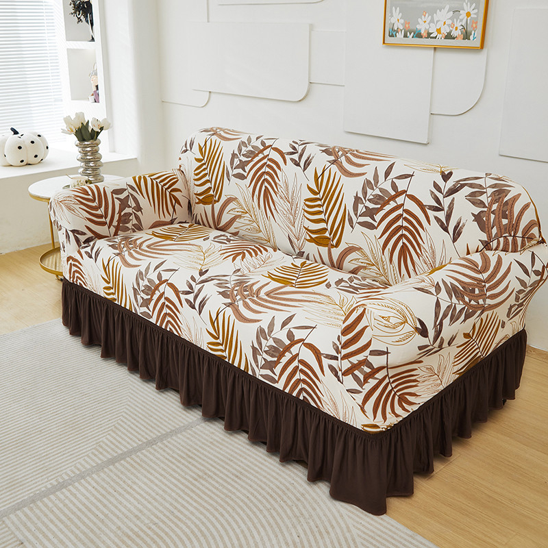 📢📢50% OFF !! ⏰High-Stretch Sofa Slipcover – Ruffled Hem & Full Protection