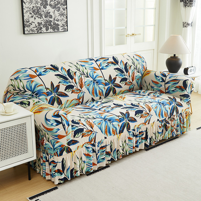 📢📢50% OFF !! ⏰High-Stretch Sofa Slipcover – Ruffled Hem & Full Protection