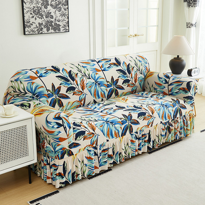 📢📢50% OFF !! ⏰High-Stretch Sofa Slipcover – Ruffled Hem & Full Protection