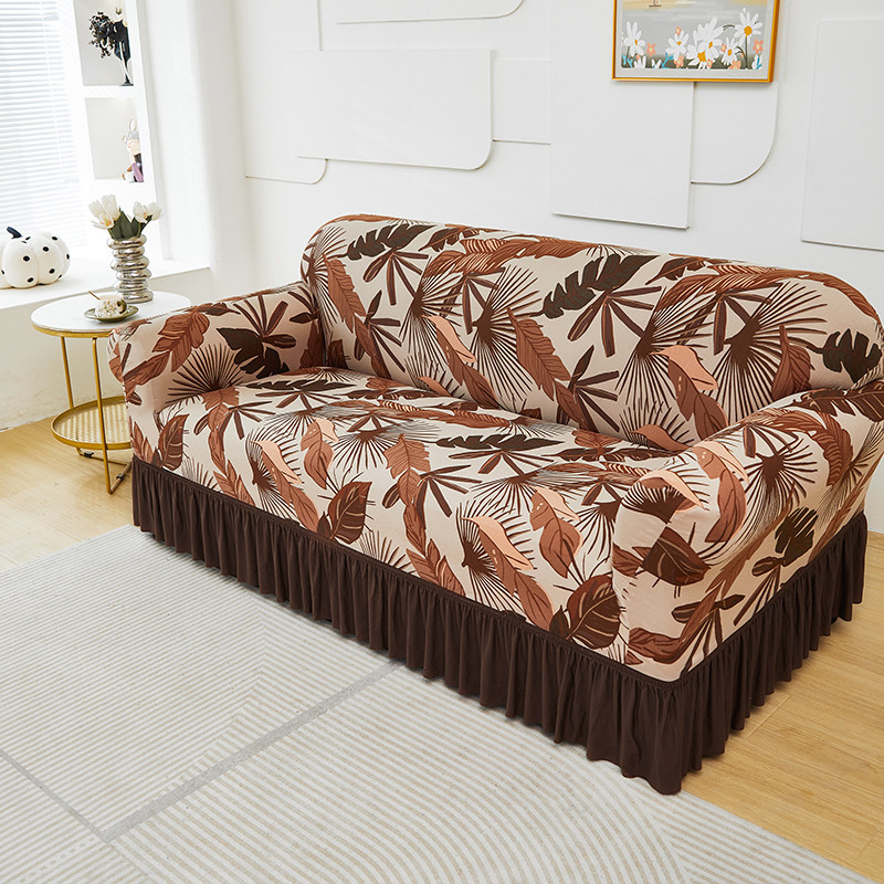 📢📢50% OFF !! ⏰High-Stretch Sofa Slipcover – Ruffled Hem & Full Protection