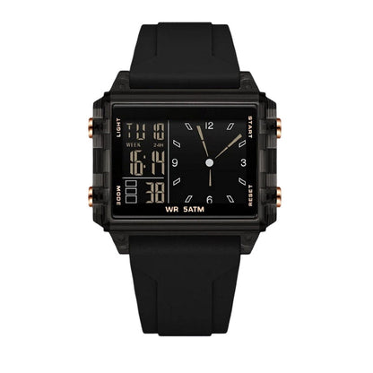 📢📢50% OFF !! ⏰Waterproof Transparent Digital Watch – 50M Rating, Luminous Display, Hybrid Time ✨