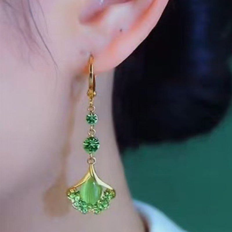 🌸 50% OFF NOW! 🌸Elegant Ginkgo Leaf Tassel Earrings