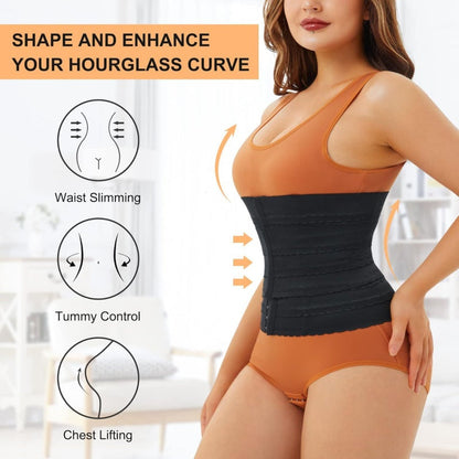 👙 LIMITED-TIME 50% OFF! 💥 Women's Adjustable Waist Trainer Corset – Tummy Control, Breathable, Hourglass Shape ✨