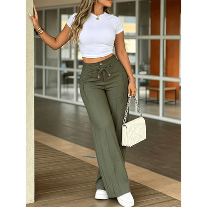 📢📢40% OFF !! ⏰Women’s High-Waisted Straight Leg Trousers👖