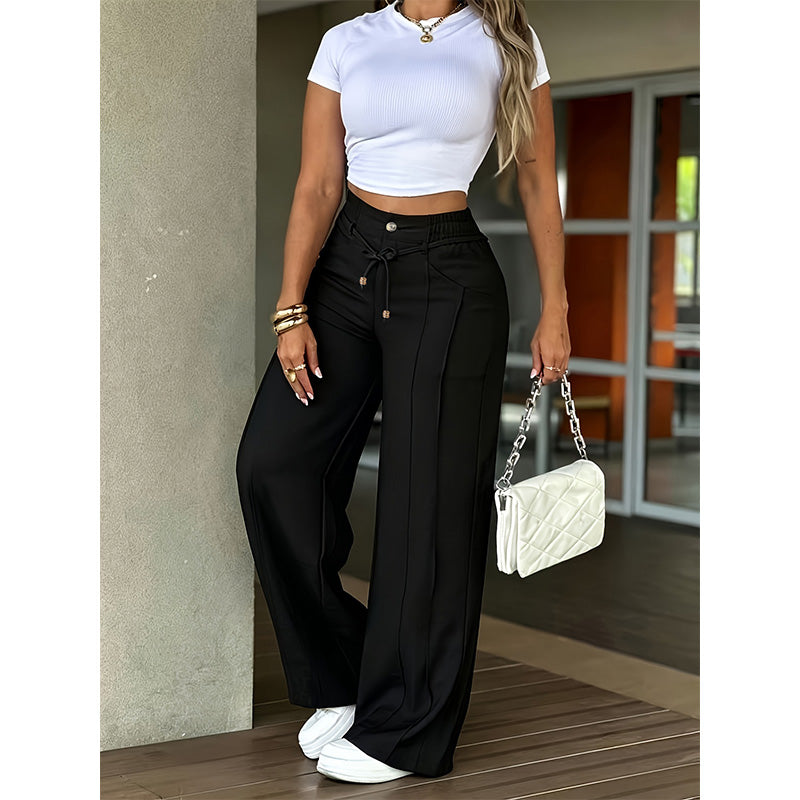 📢📢40% OFF !! ⏰Women’s High-Waisted Straight Leg Trousers👖