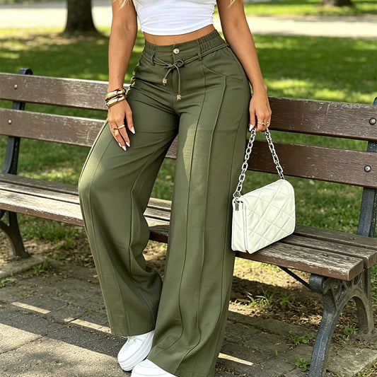 📢📢40% OFF !! ⏰Women’s High-Waisted Straight Leg Trousers👖