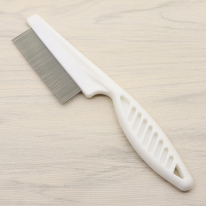 🐾  Buy 1 Get 1 FREE! 🛁 Multifunctional Pet Grooming Comb – Tear Stain & Flea Removal with Fine Stainless Steel Needles ✨