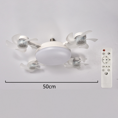 🌀50% OFF NOW! 💡Foldable Socket Ceiling Fan Light with Remote, Energy-Saving Cooling & Lighting for Bedroom & Home
