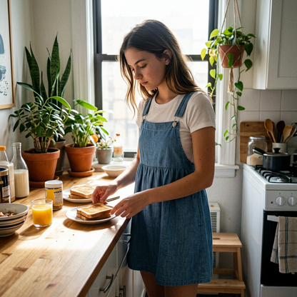 👗 LIMITED-TIME 50% OFF! 💥 Women's Casual Overall Pinafore Dress – Faux Denim, Loose Fit, Versatile ✨