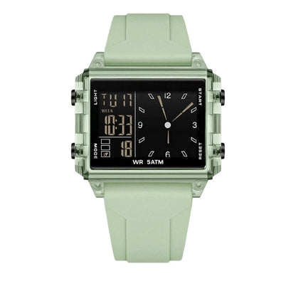 ⌚ LIMITED-TIME 50% OFF! 💥 Water Resistant Transparent Digital Watch – 50M, Luminous, Hybrid Display ✨