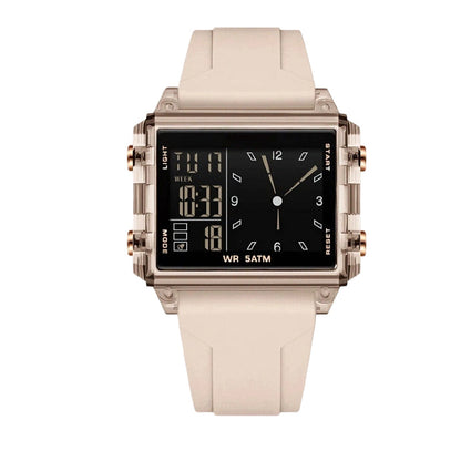⌚ LIMITED-TIME 50% OFF! 💥 Water Resistant Transparent Digital Watch – 50M, Luminous, Hybrid Display ✨