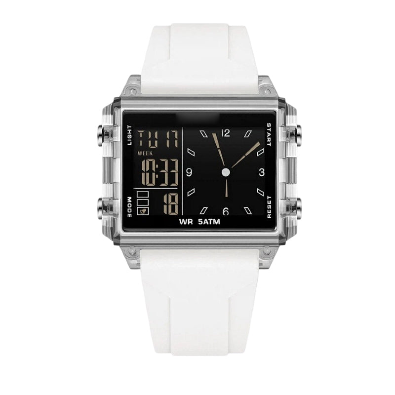 ⌚ LIMITED-TIME 50% OFF! 💥 Water Resistant Transparent Digital Watch – 50M, Luminous, Hybrid Display ✨