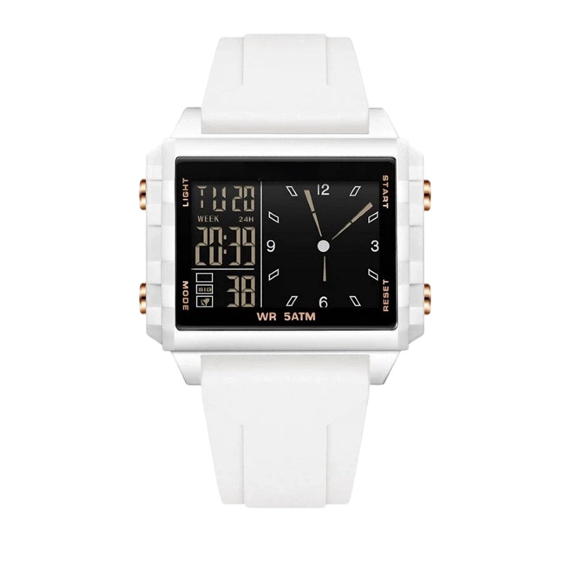 ⌚ LIMITED-TIME 50% OFF! 💥 Water Resistant Transparent Digital Watch – 50M, Luminous, Hybrid Display ✨