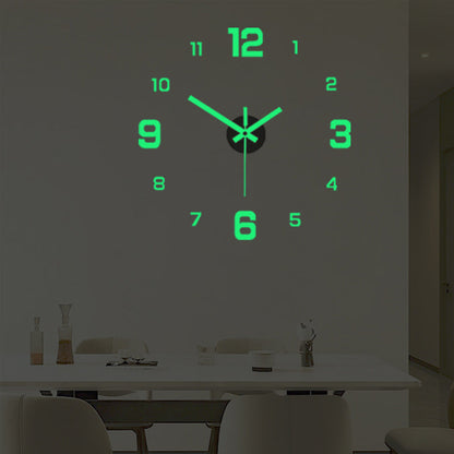 🕰️ LIMITED-TIME 50% OFF! 💥 3D DIY Luminous Acrylic Wall Clock Set – Silent Movement, Drill-Free, Custom Size ✨