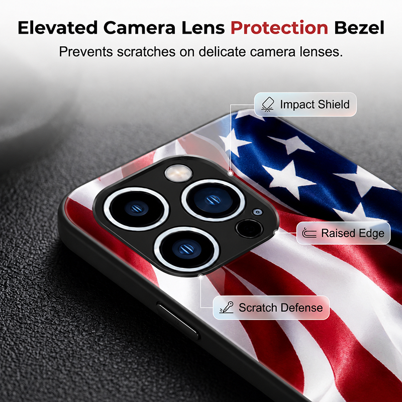 ⏳Limited-time 50% off⏰Vibrant Patriotic Glass Phone Case📱🎏