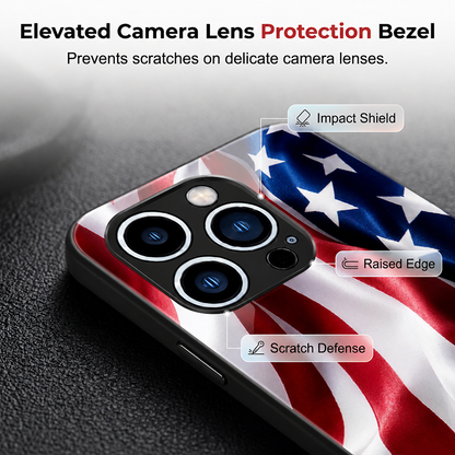 ⏳Limited-time 50% off⏰Vibrant Patriotic Glass Phone Case📱🎏