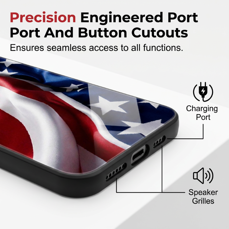 ⏳Limited-time 50% off⏰Vibrant Patriotic Glass Phone Case📱🎏