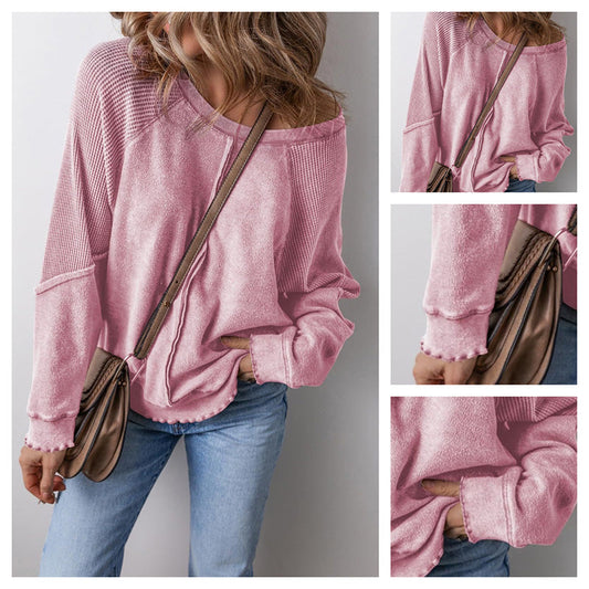 📢📢33% OFF !! ⏰Women’s Casual Round Neck & Long Sleeve Top