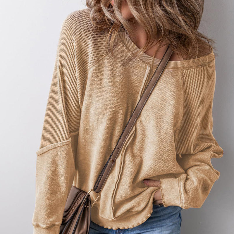📢📢33% OFF !! ⏰Women’s Casual Round Neck & Long Sleeve Top