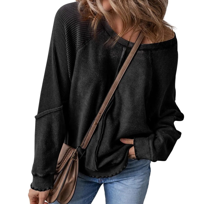 📢📢33% OFF !! ⏰Women’s Casual Round Neck & Long Sleeve Top