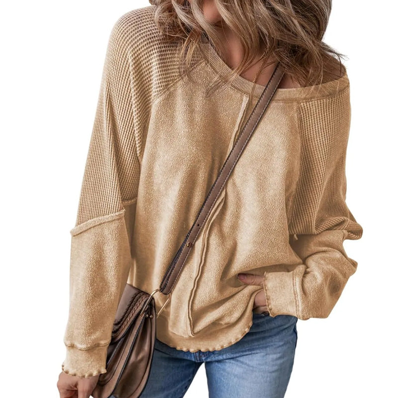 📢📢33% OFF !! ⏰Women’s Casual Round Neck & Long Sleeve Top