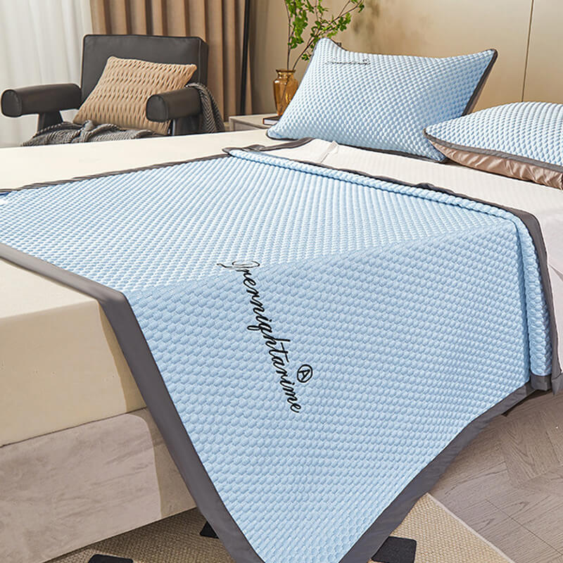 📢📢50% OFF !! ⏰Ice Silk Cool Mattress Fitted Sheet 2-pcs Sets