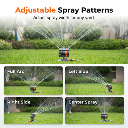 🔥 Wide-Coverage Automatic Rotating Garden Sprinkler – Oscillating Rain-Like Hydration for Lush Lawns 🌿