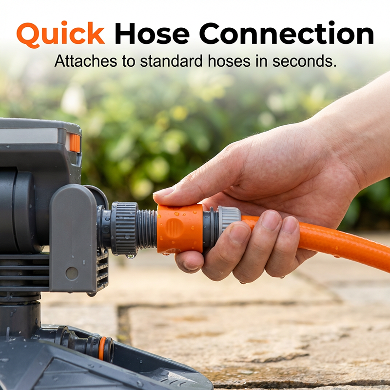 🔥 Wide-Coverage Automatic Rotating Garden Sprinkler – Oscillating Rain-Like Hydration for Lush Lawns 🌿