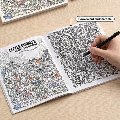 📢📢50% OFF !! ⏰Creative Doodle Art Coloring Book