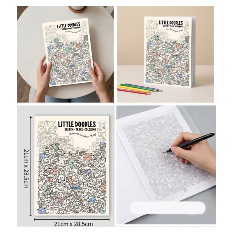 📢📢50% OFF !! ⏰Creative Doodle Art Coloring Book