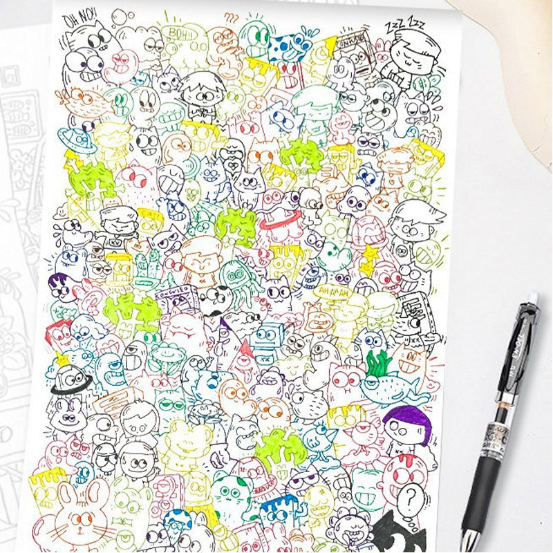 📢📢50% OFF !! ⏰Creative Doodle Art Coloring Book