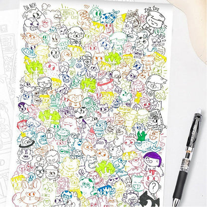 📢📢50% OFF !! ⏰Creative Doodle Art Coloring Book