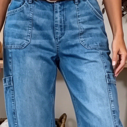 📢📢40% OFF !! ⏰Women's Casual Stretchy Cropped Denim Pants