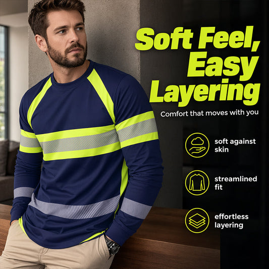 👕 LIMITED-TIME 50% OFF! ✨ Crewneck Color Block Long Sleeve T-Shirt – High-Contrast, Breathable, Athletic Fit 🔥