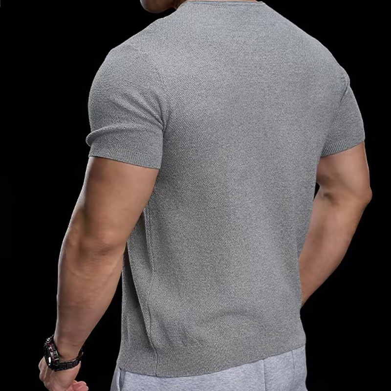 📢📢40% OFF !! ⏰Breathable V-Neck Knit Tee