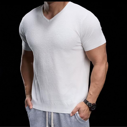 📢📢40% OFF !! ⏰Breathable V-Neck Knit Tee