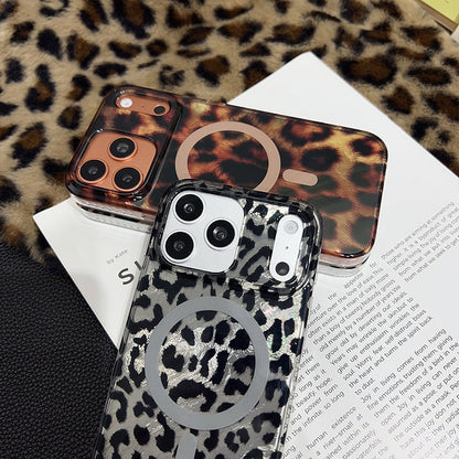 Magnetic Leopard Print Phone Case