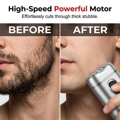 Portable Dual-Head Electric Shaver