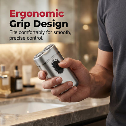 Portable Dual-Head Electric Shaver