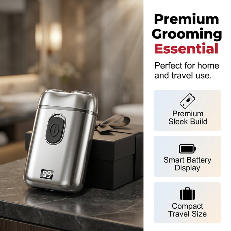 Portable Dual-Head Electric Shaver